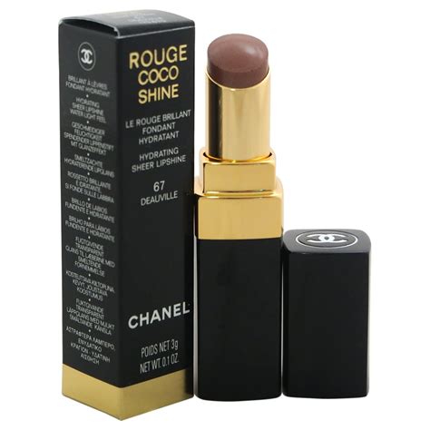 chanel rouge coco shine - 67 deauville|Chanel Deauville Rouge Coco Shine Hydrating Sheer Lipshine.